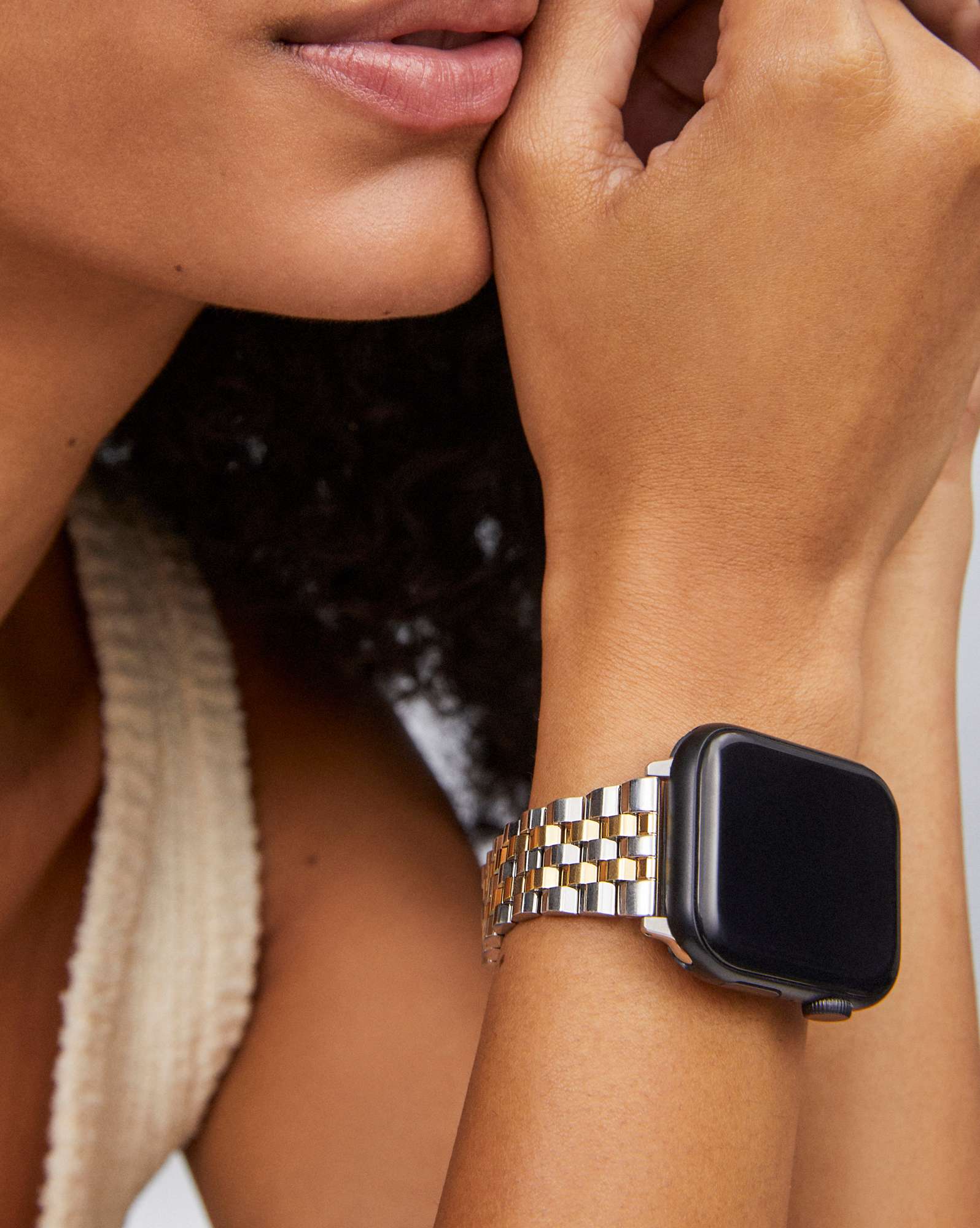 Alex 5 Link Watch Band in Two Tone Stainless Steel | Kendra Scott